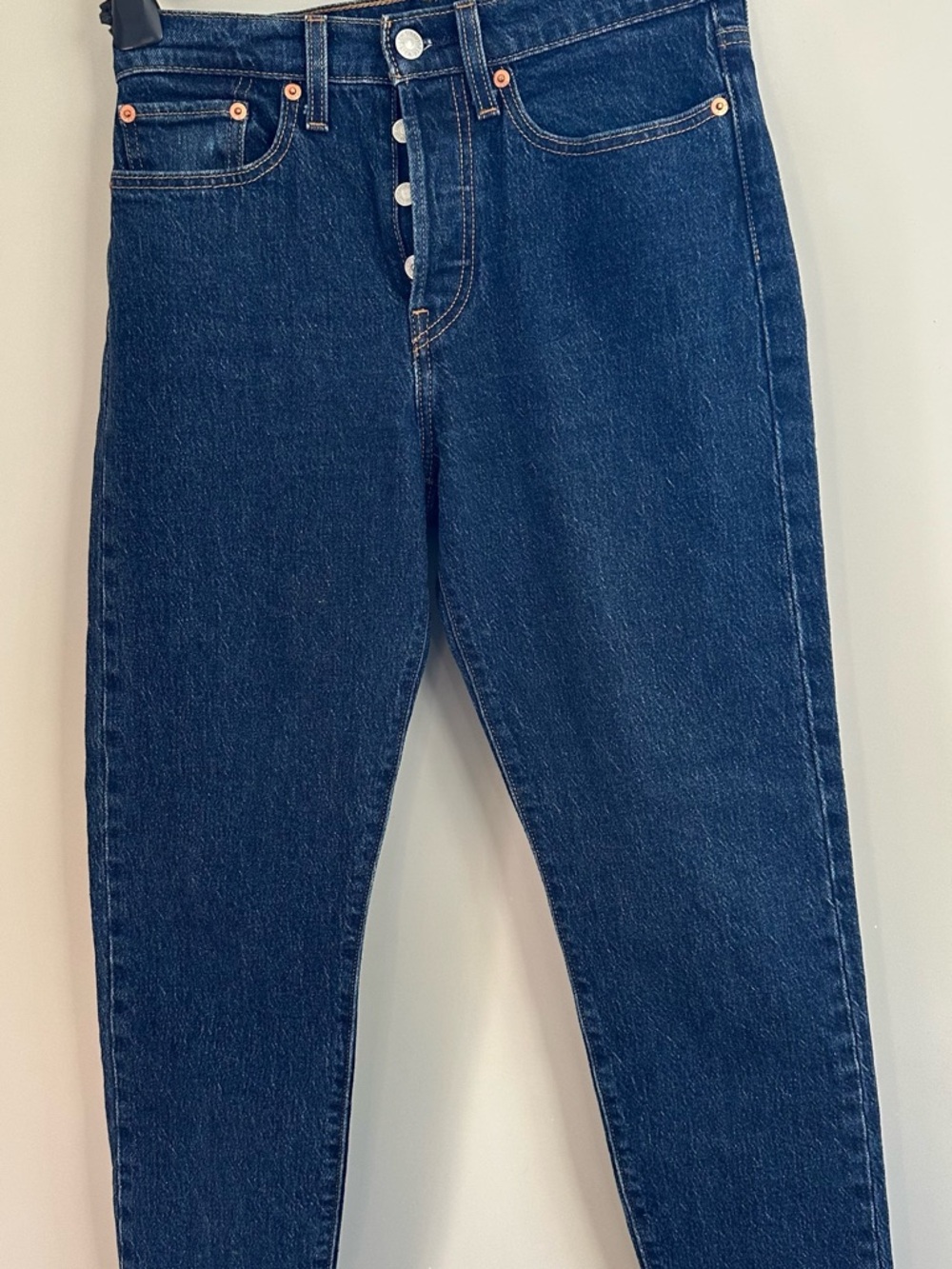 Womens 27 W Levis Premium Wedgie Fit Ankle Jeans High Rise Medium Indigo blue